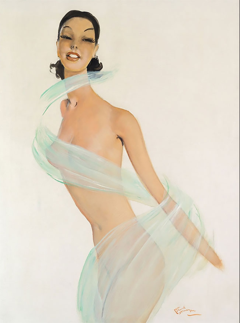 Seductive Parisian women in the paintings of the French artist Jean-Gabriel Domergue