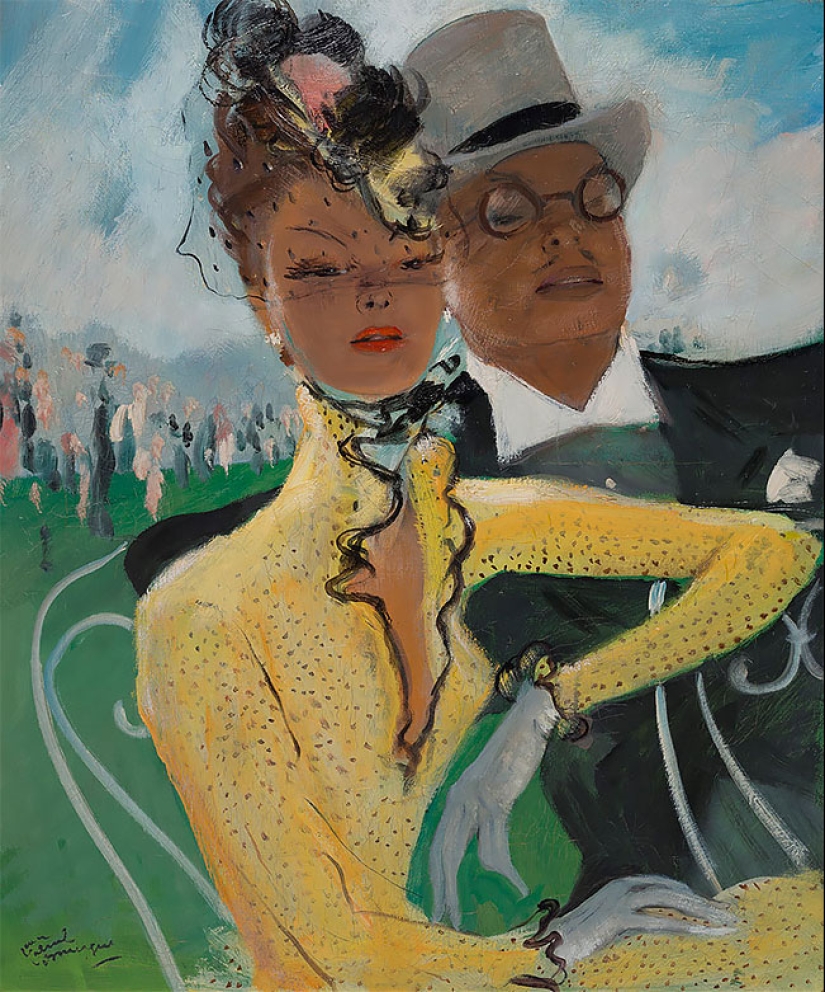 Seductive Parisian women in the paintings of the French artist Jean-Gabriel Domergue