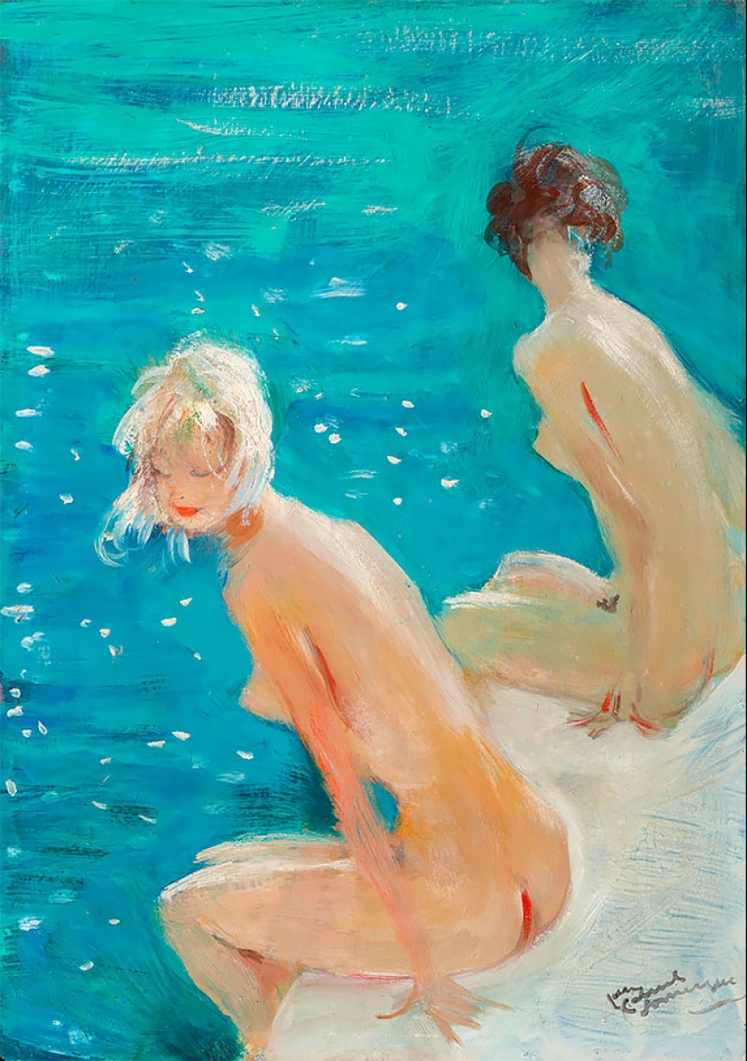 Seductive Parisian women in the paintings of the French artist Jean-Gabriel Domergue