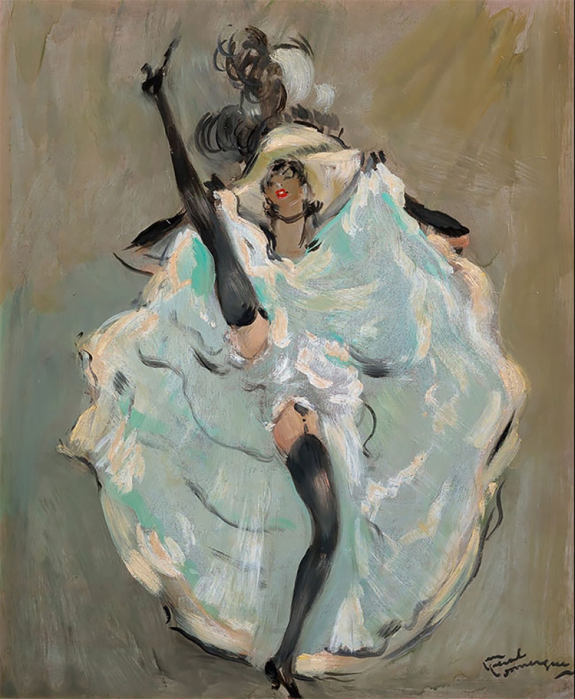 Seductoras mujeres parisinas en las pinturas del artista francés Jean-Gabriel Domergue