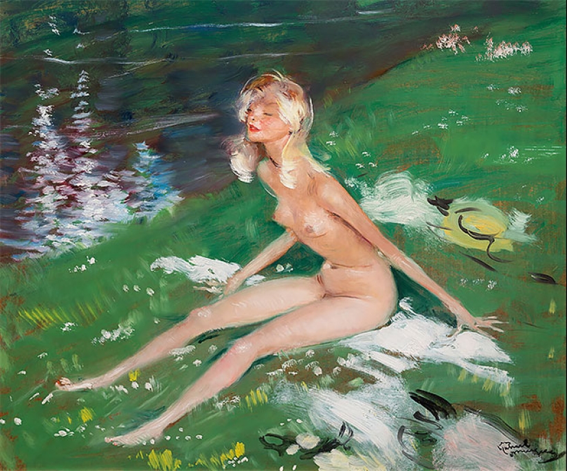 Seductoras mujeres parisinas en las pinturas del artista francés Jean-Gabriel Domergue