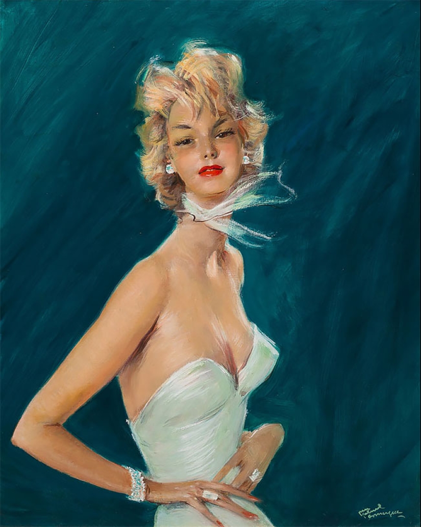 Seductoras mujeres parisinas en las pinturas del artista francés Jean-Gabriel Domergue