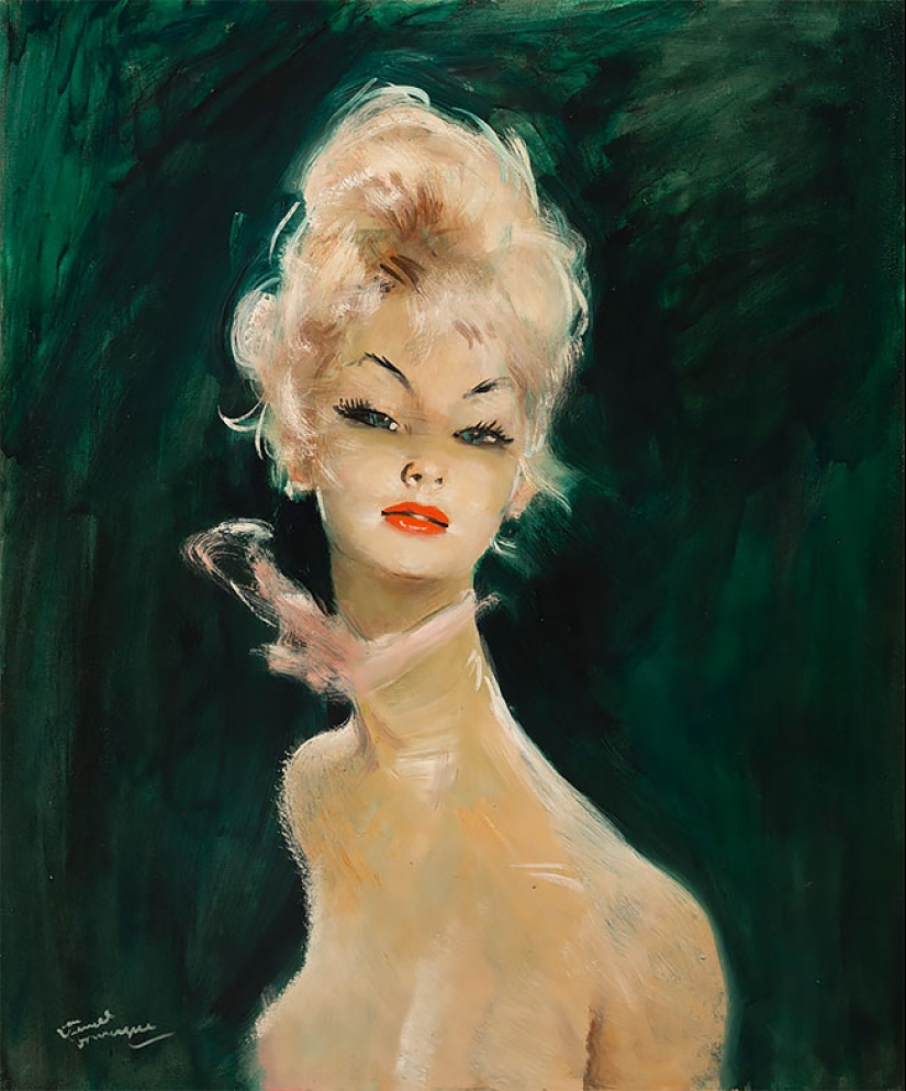 Seductoras mujeres parisinas en las pinturas del artista francés Jean-Gabriel Domergue