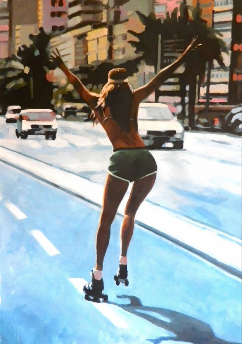 Sensual oil paintings by Thomas Saliot