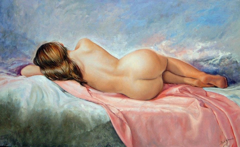 Sensual paintings by artist Hanto Garrucho