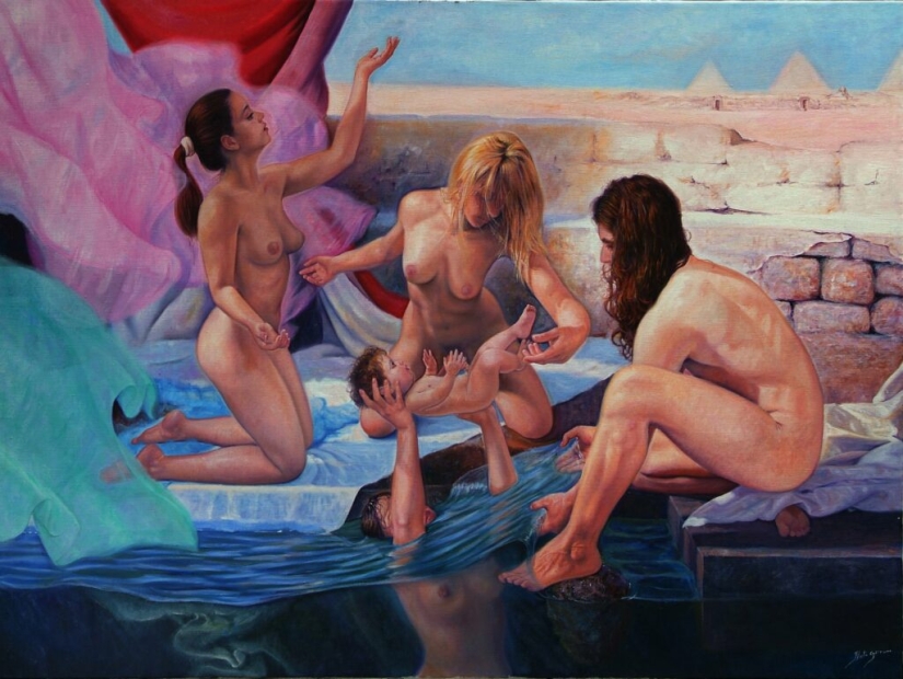 Sensual paintings by artist Hanto Garrucho