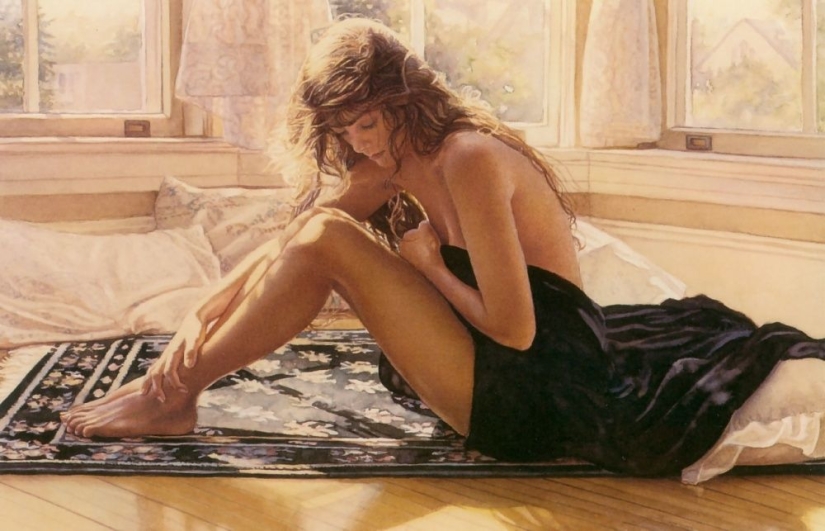 Sensual watercolors by Steve Hanks