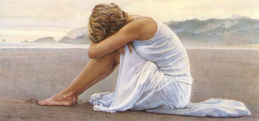 Sensual watercolors by Steve Hanks