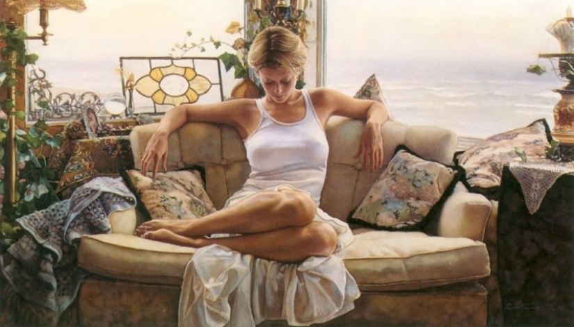 Sensual watercolors de Steve Hanks