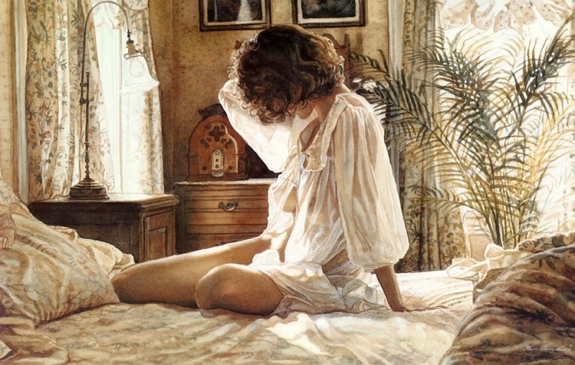 Sensual watercolors de Steve Hanks