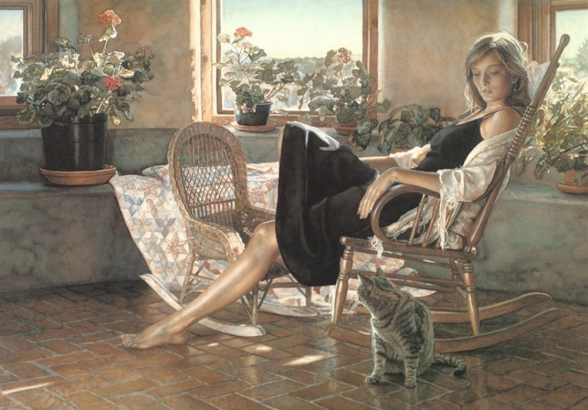 Sensual watercolors de Steve Hanks