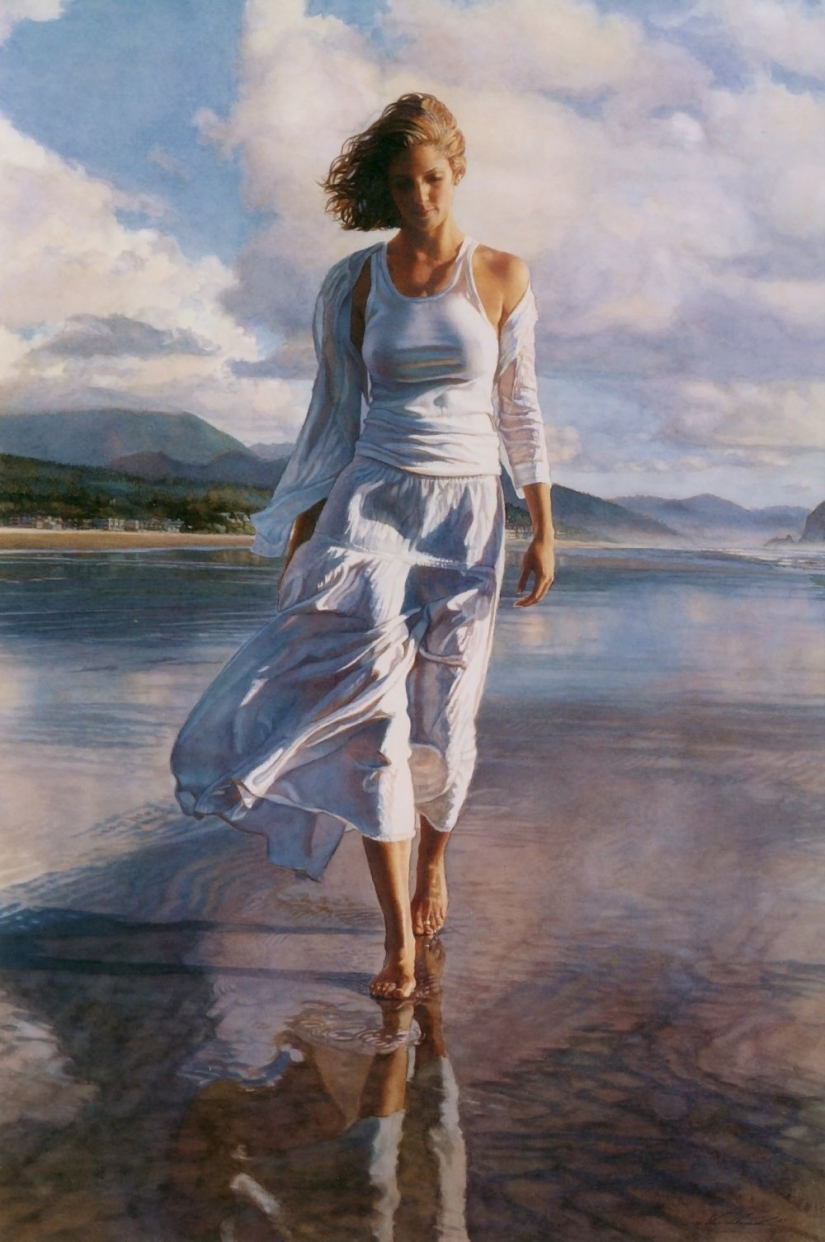 Sensual watercolors de Steve Hanks