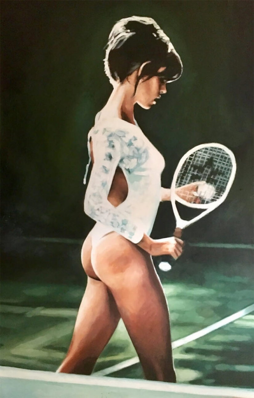 Sensuales pinturas al óleo de Thomas Saliot