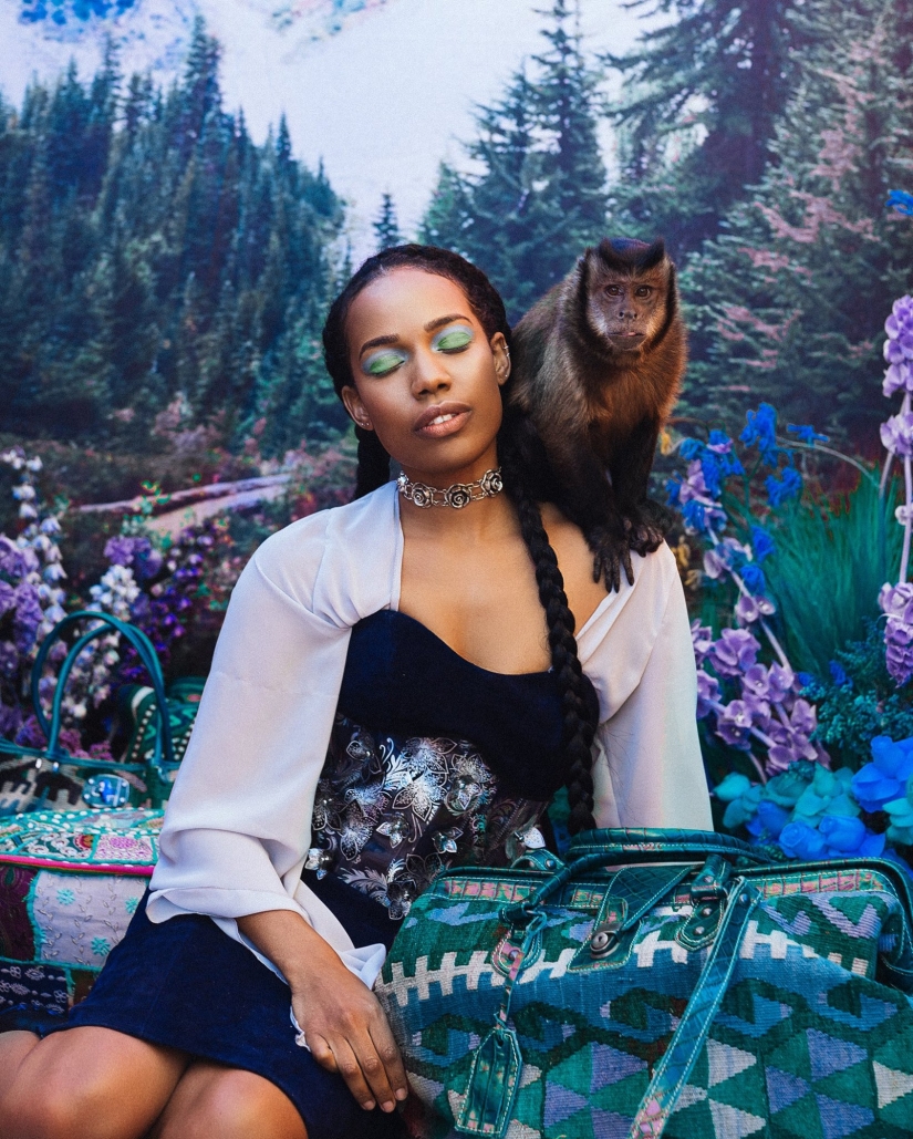 Sesión de fotos increíblemente hermosa con animales rescatados en el mercado negro