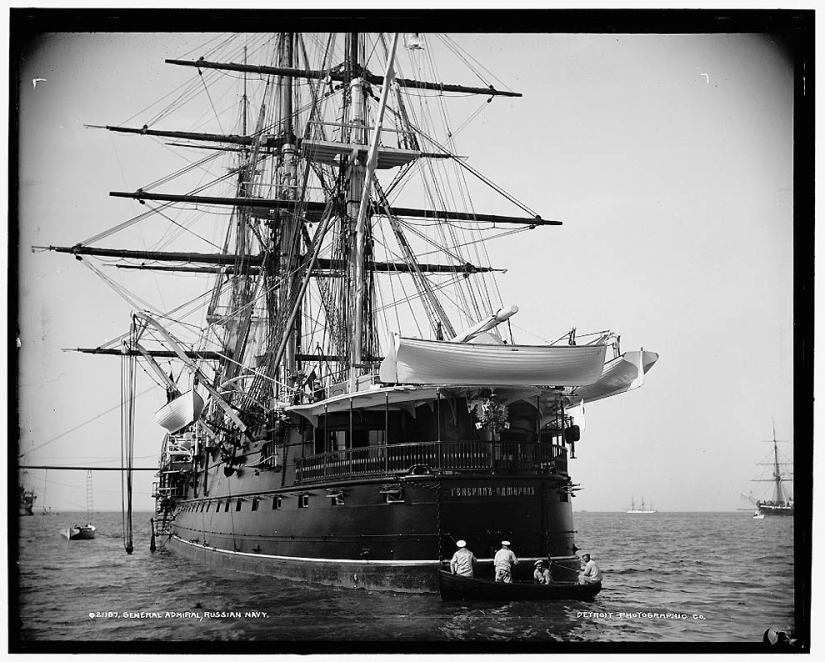 Ships and officers of the Russian Empire Navy in 1893