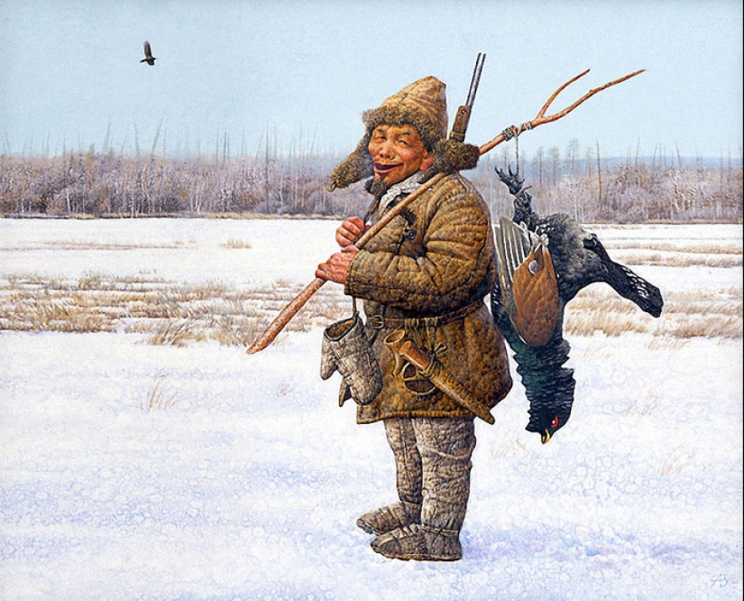 Simple everyday joys in the paintings of Yakut artist Andrey Chikachev