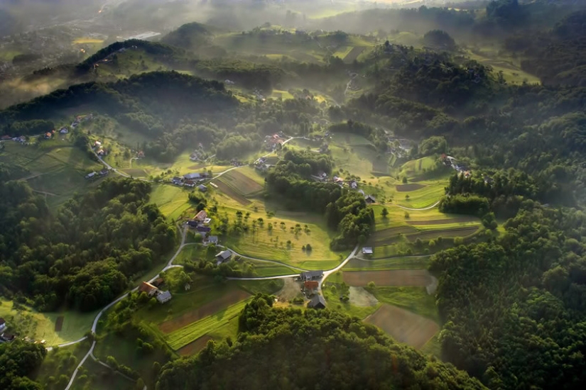 Slovenia from the height of bird flight