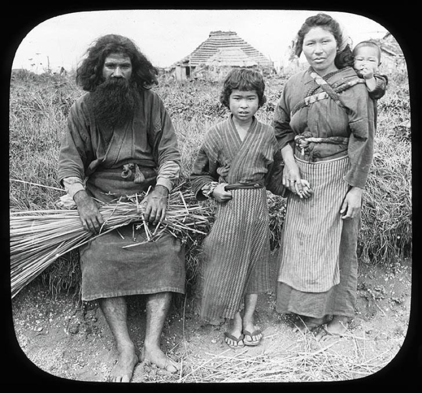 Smiles of Ainu women