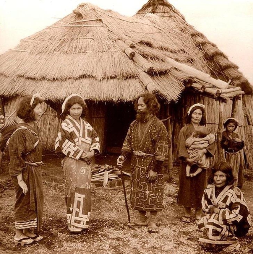 Smiles of Ainu women