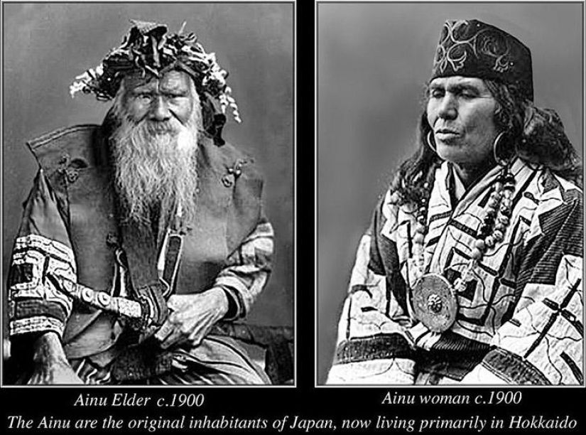 Smiles of Ainu women