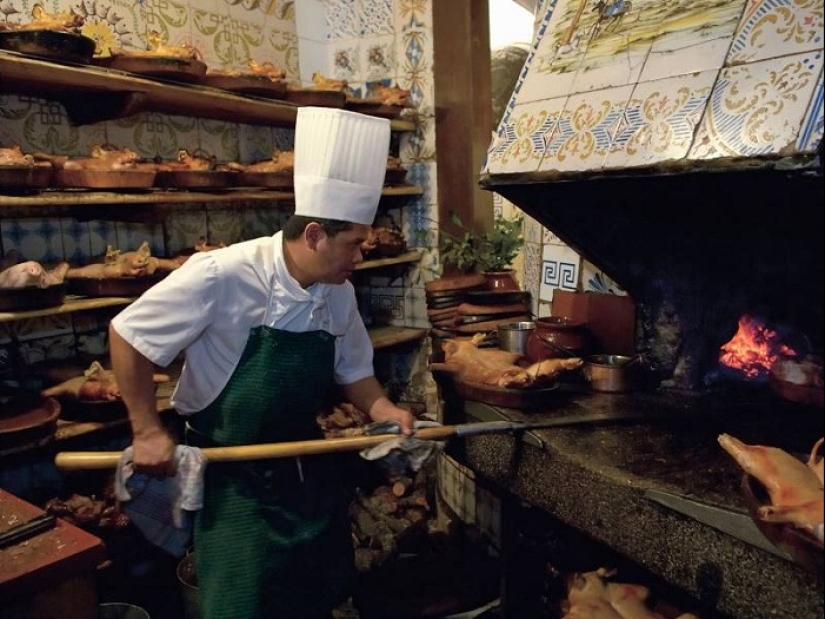 Sobrino de Botin is the oldest restaurant in Europe, which Hemingway loved and where Goya worked part—time in his youth