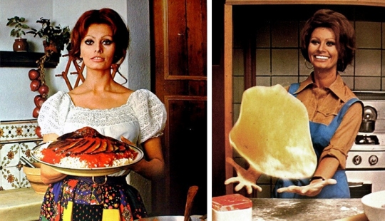 Sophia Loren and her cookbooks
