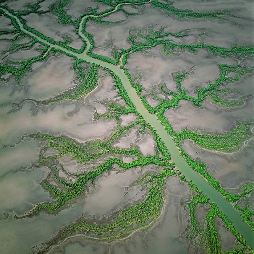 Stunning photos of reservoirs of the Earth from the air