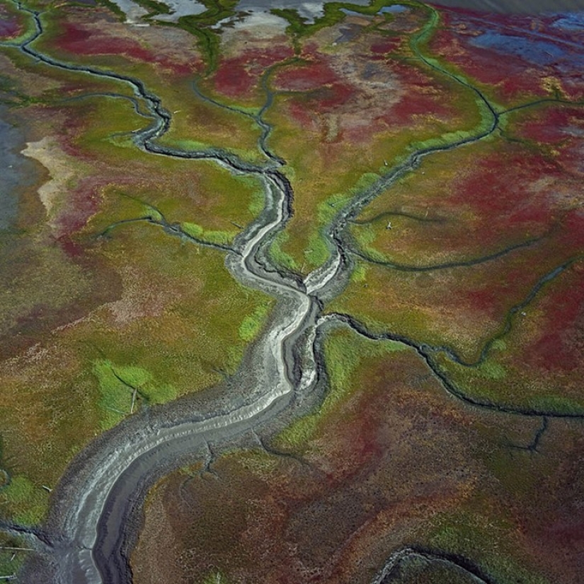 Stunning photos of reservoirs of the Earth from the air