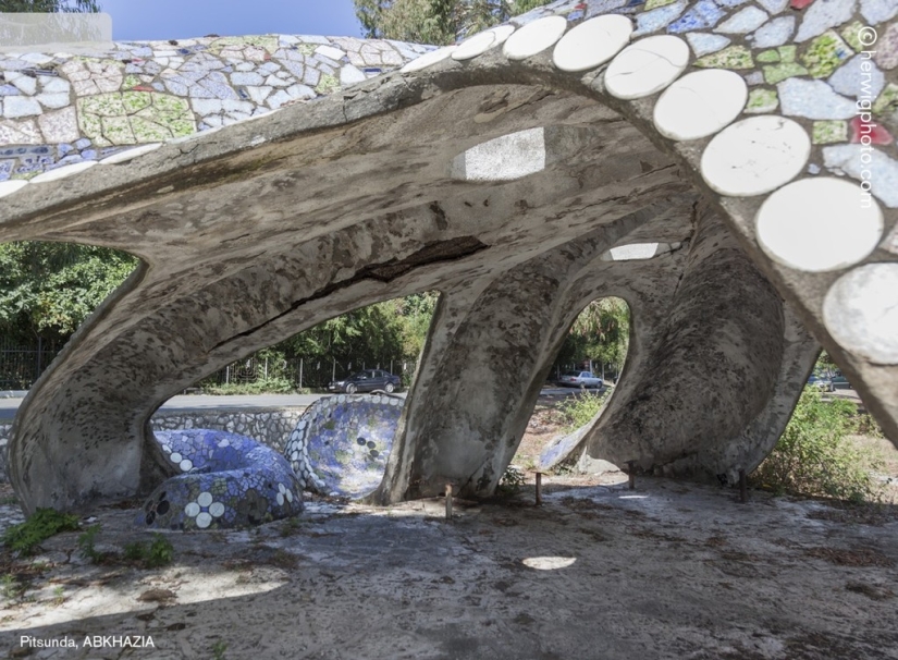 Such different Soviet bus stops in photographs by Christopher Herwig