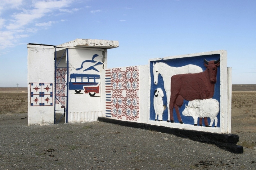 Such different Soviet bus stops in photographs by Christopher Herwig