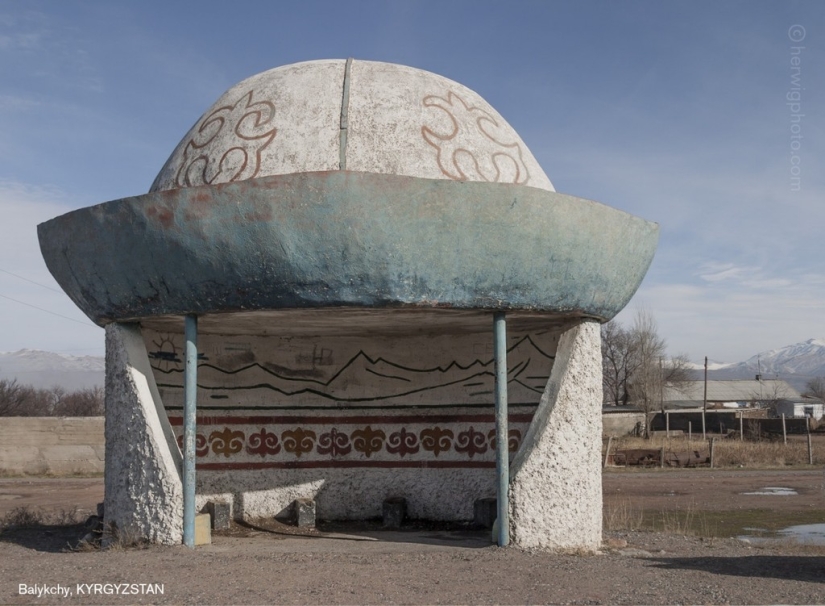 Such different Soviet bus stops in photographs by Christopher Herwig