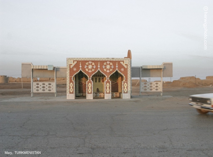 Such different Soviet bus stops in photographs by Christopher Herwig