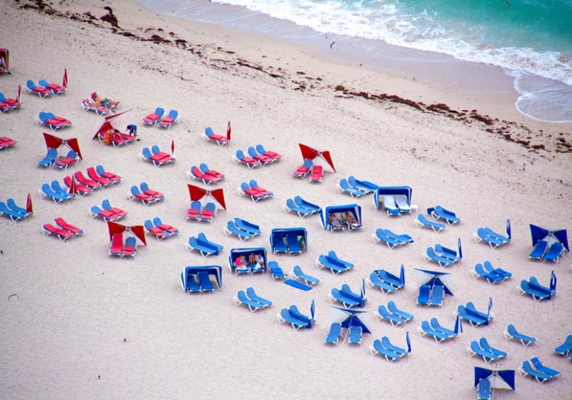 Summer, beach - top view