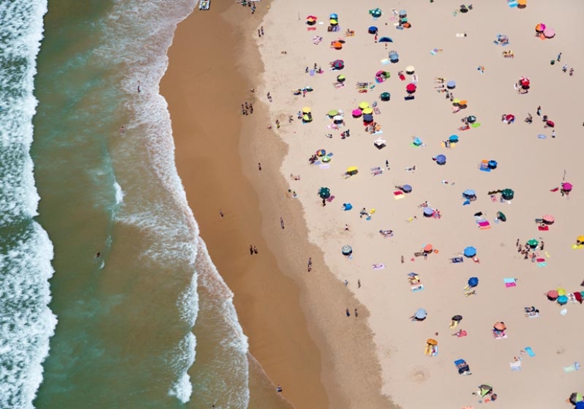 Summer, beach - top view