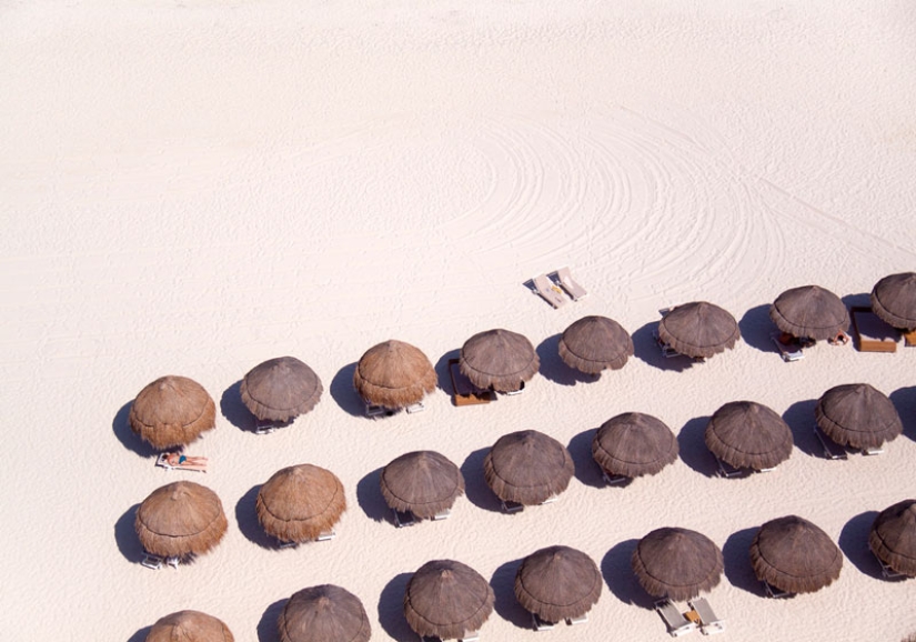 Summer, beach - top view