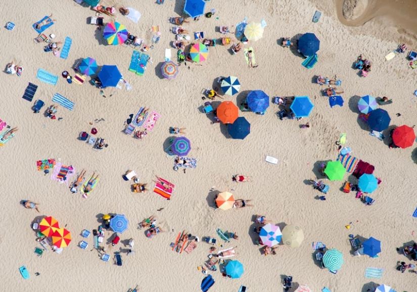 Summer, beach - top view