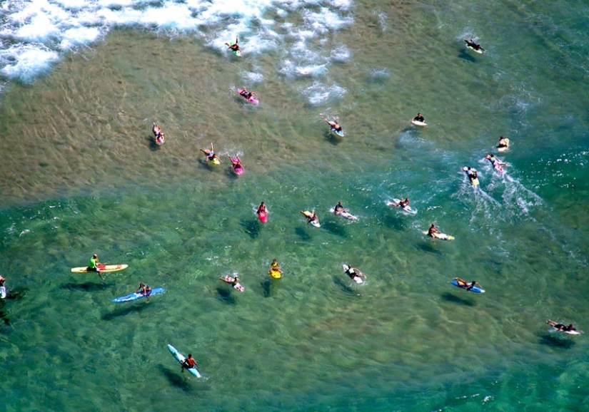 Summer, beach - top view