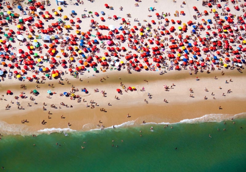 Summer, beach - top view