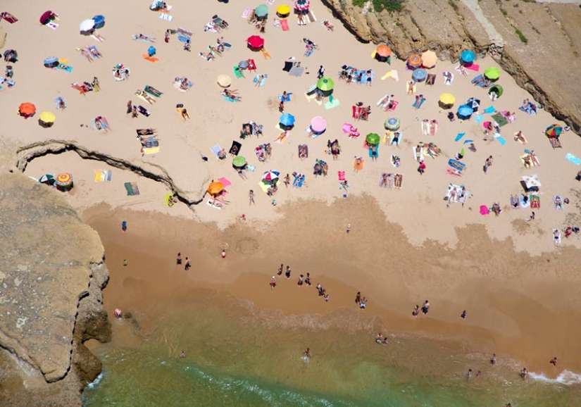 Summer, beach - top view