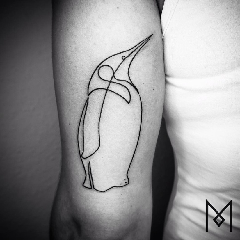 Super beautiful tattoos drawn in one line