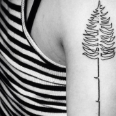 Super beautiful tattoos drawn in one line