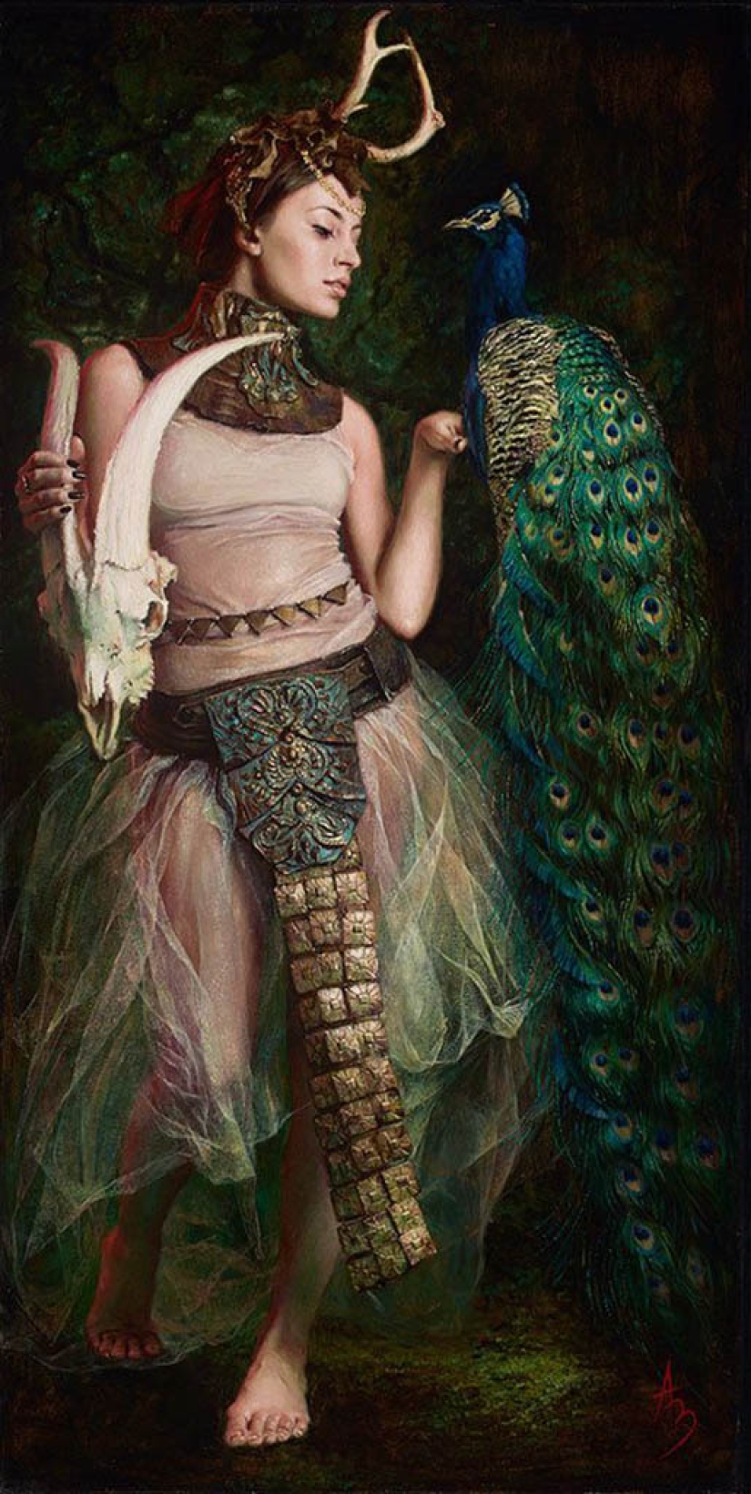 Surrealismo de Alexandra Manukyan - el mundo interior salpicado en el lienzo