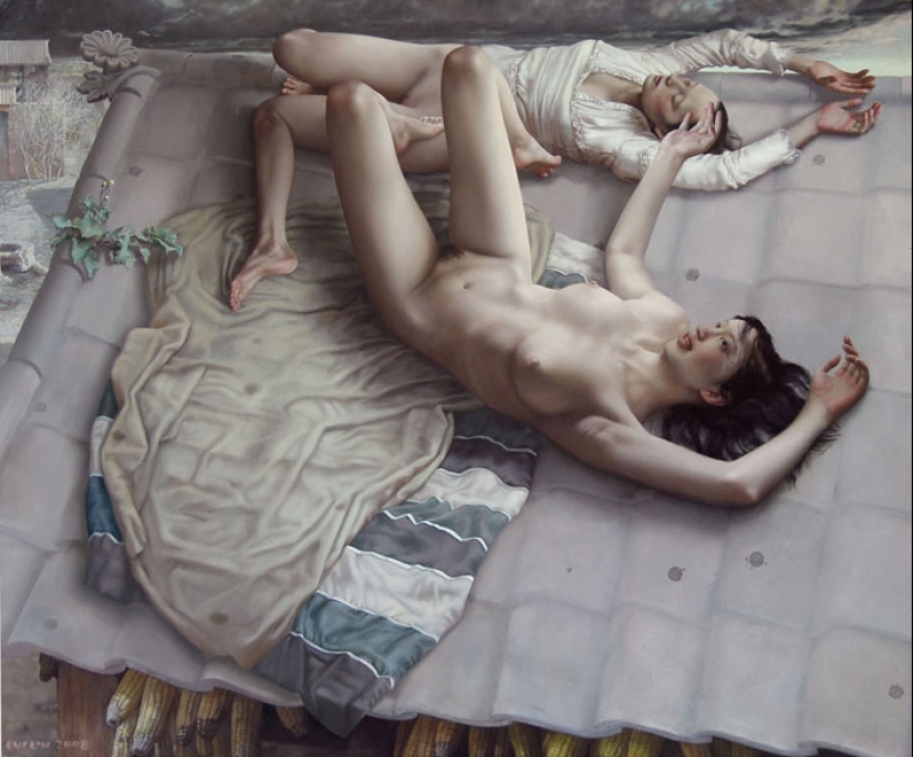 Surrealist artist Lui Liu and his erotic fantasies female body