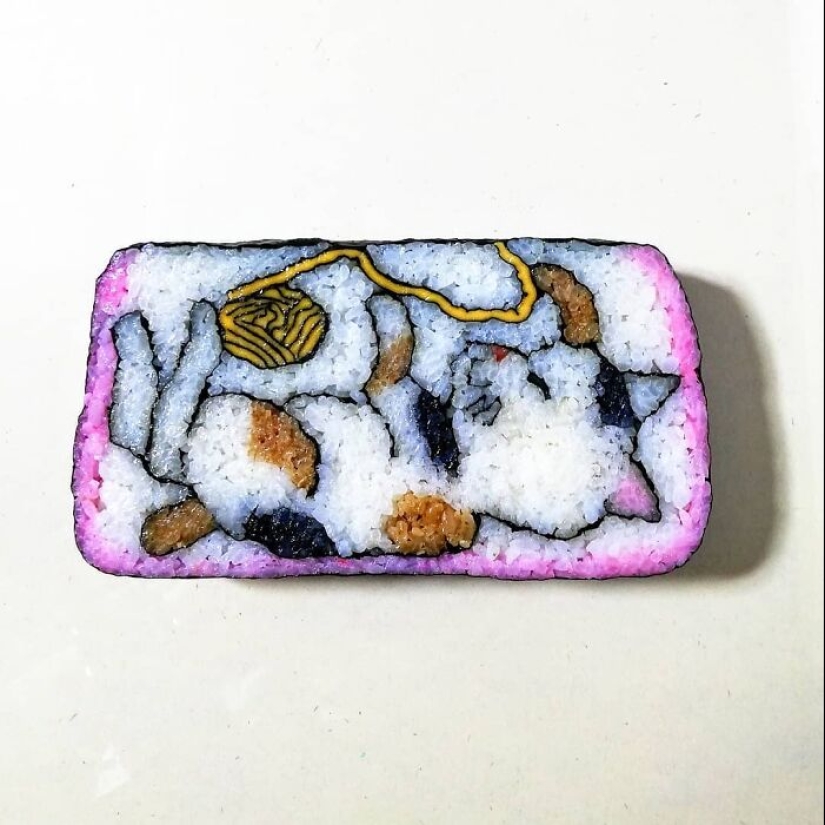 Sushi As A Canvas: Takayo Kiyota’s Vivid And Edible Art pieces