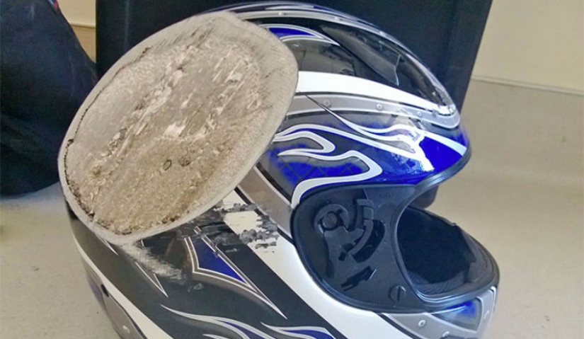 Take care of your head: accident victims shared photos of helmets that saved their lives