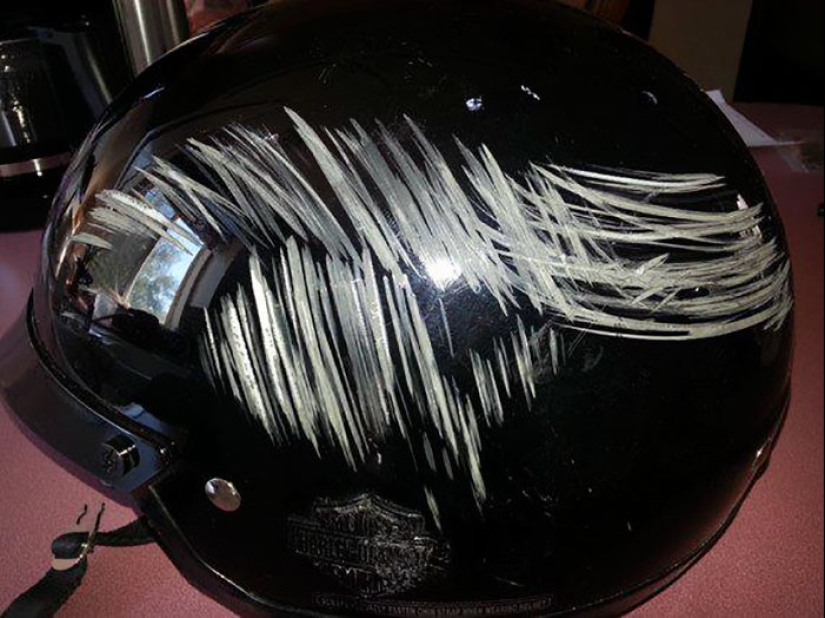 Take care of your head: accident victims shared photos of helmets that saved their lives