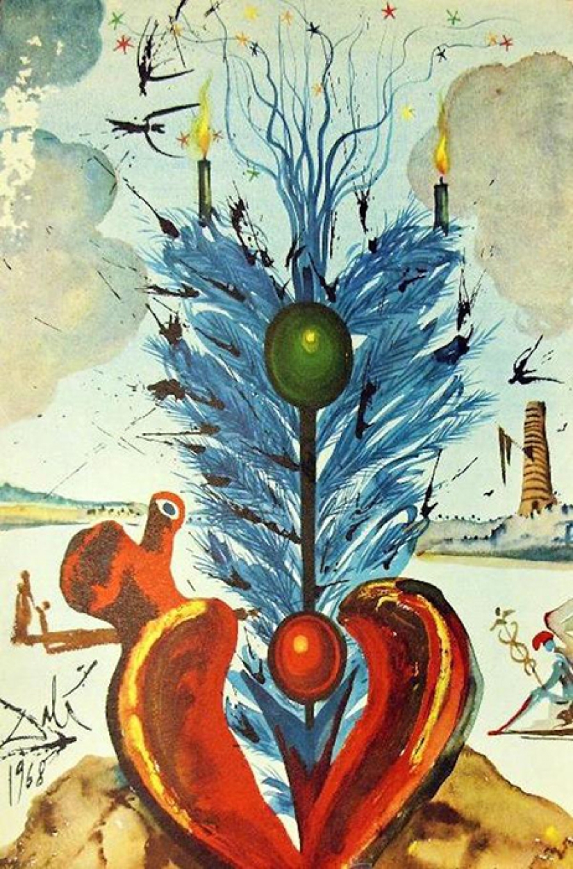 Tarjetas de Navidad de Salvador Dalí-ambiente festivo del genio del surrealismo