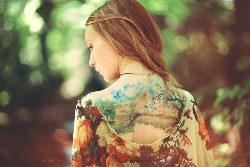 Tattoo as art: stunningly painted girls