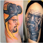 Tatuajes blancos de Walter increíblemente realistas