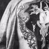 Tatuajes de lujo de la época victoriana: querubines, dragones y escudos de armas